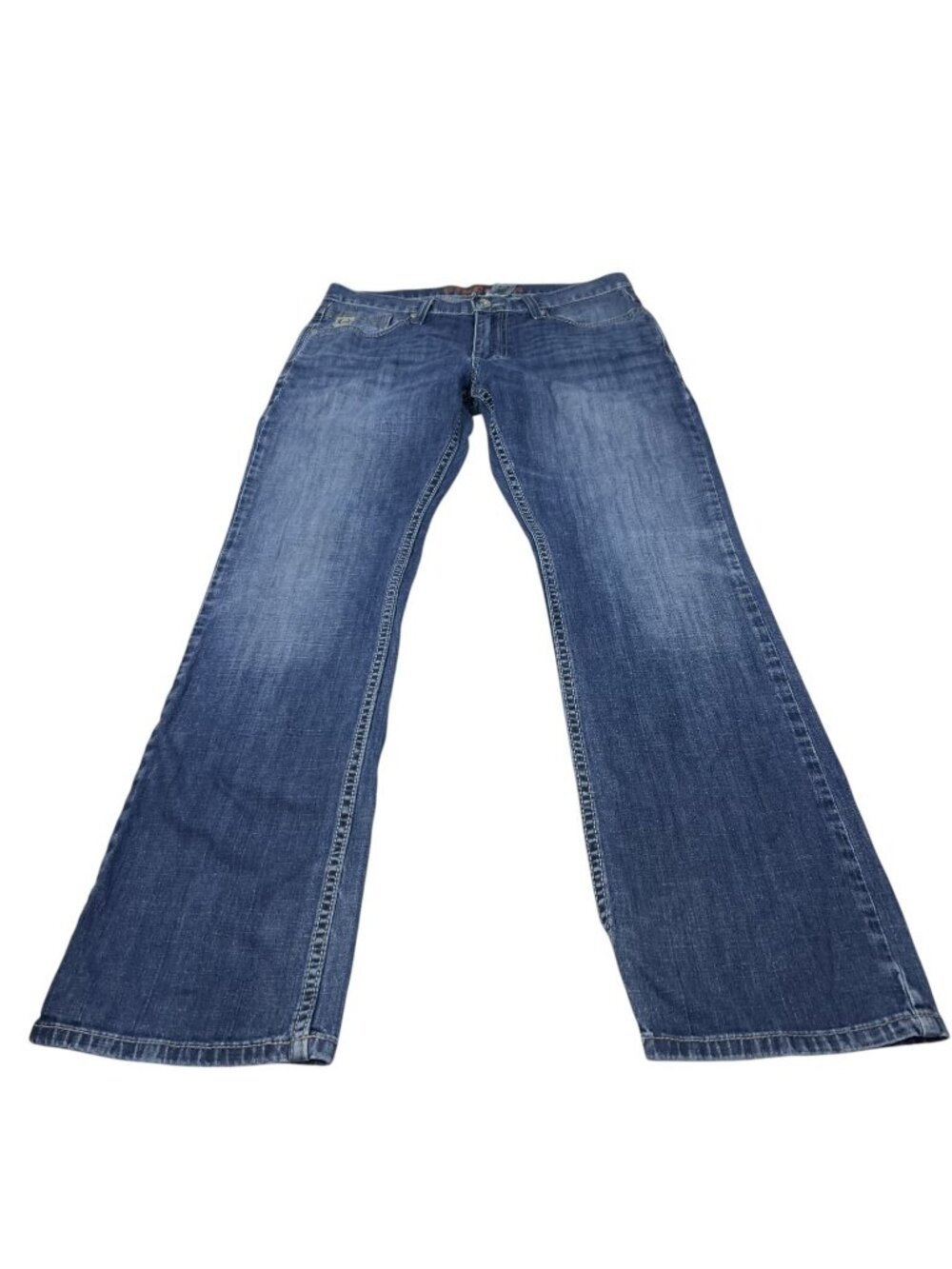 Cinch Ian Mens Slim Fit Blue Denim Jeans Size 32x32 Western Rodeo Stretch
